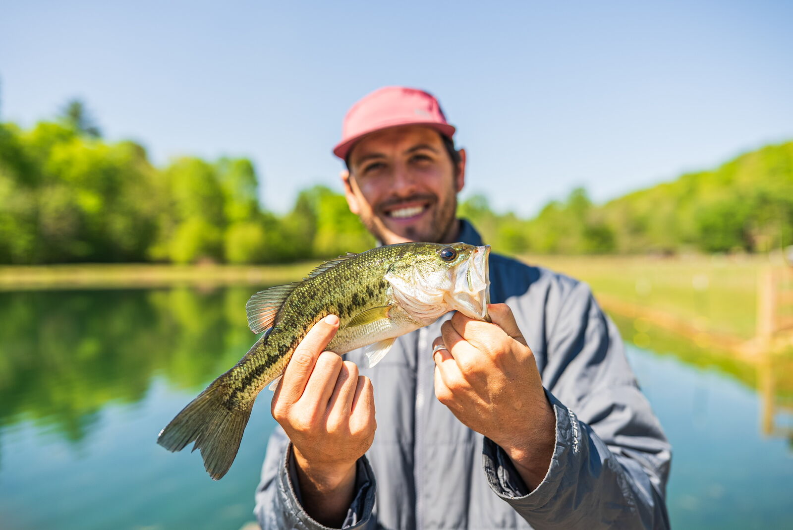 Guest showing off a fishing catch